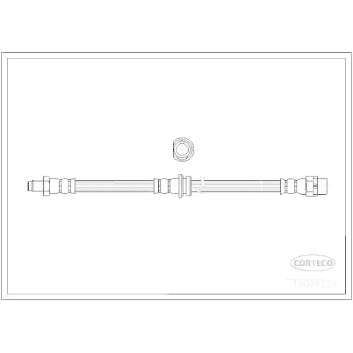 Flexible De Frein Corteco 19020436 - Compatible Dacia, Renault