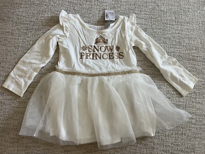 NWT The Childrens Place Snow Princess Tutu Dress White