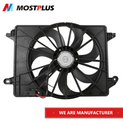 Black Radiator Cooling Fan Assembly For Dodge Charger Challenger Chrysler 300