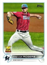 2022 Topps Series 1 Gold Cup #24 Trevor Rodgers Miami Marlins Baseball Card