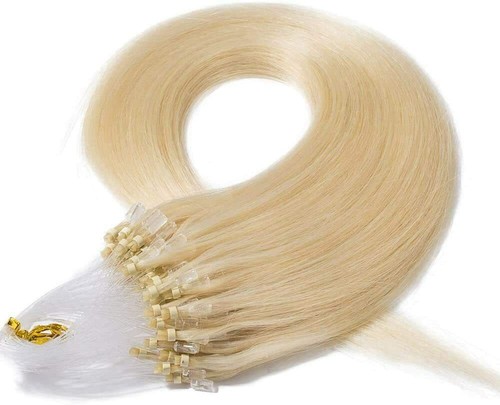Micro Ring Loop Beads Link Hair Extensions Human Hair Real Remy Russian Hair US - Picture 41 of 69
