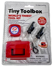 Playmaker World's Tiniest Tool Kit - Miniature Toolbox with Real Working Tools