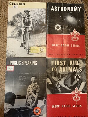 Boy Scout  merit badge book lot