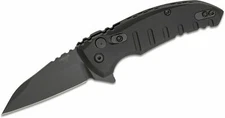 Hogue X1-Microflip Flipper Plain Wharncliffe 2.75" Blade Matte Black