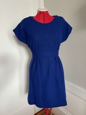 Anthropologie Lil Blue Vintage-inspired Dress Mod Sz 8