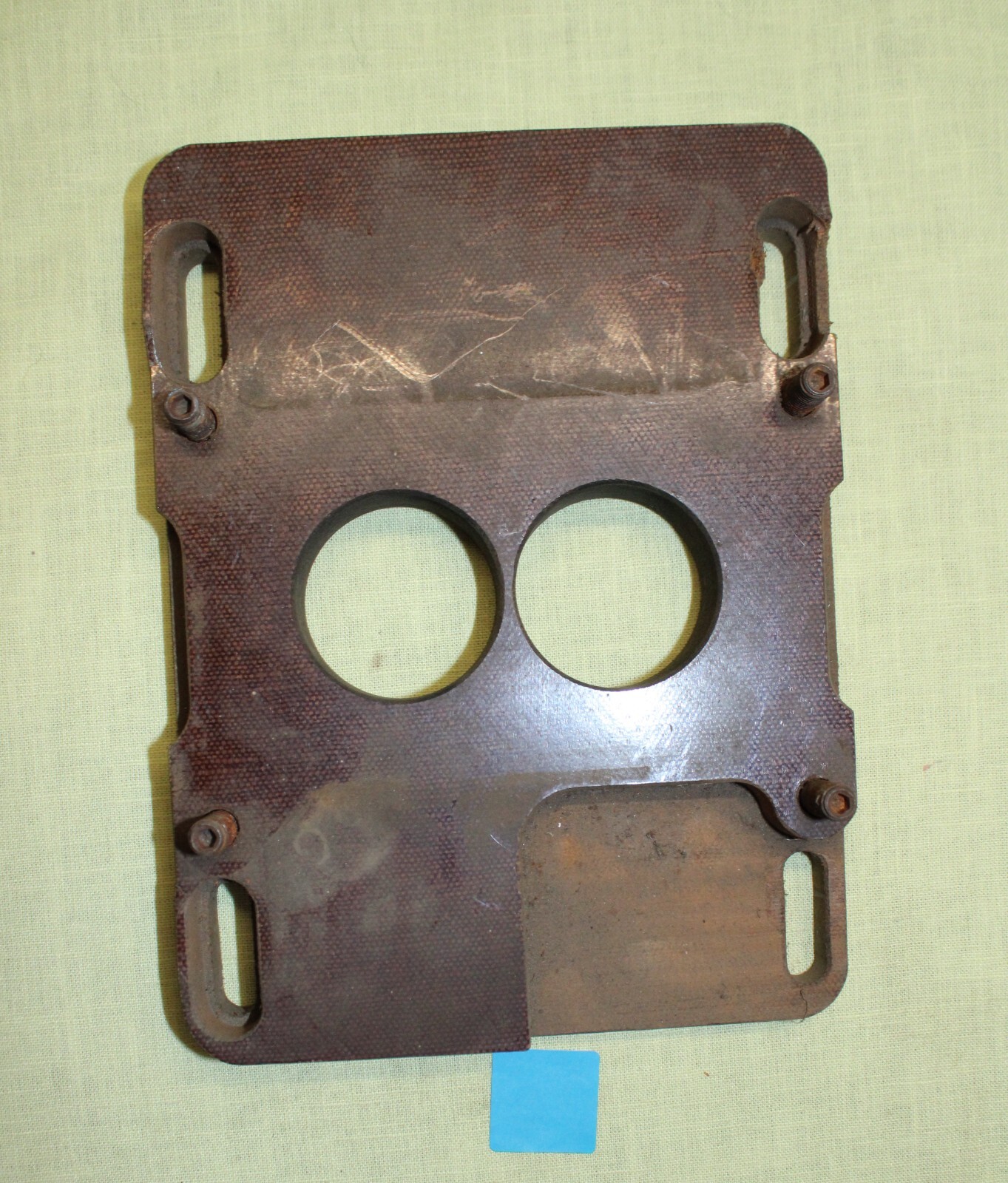 Phenolic Carburetor Adapter 2Barrel on a 4Barrel Manifold blue eBay