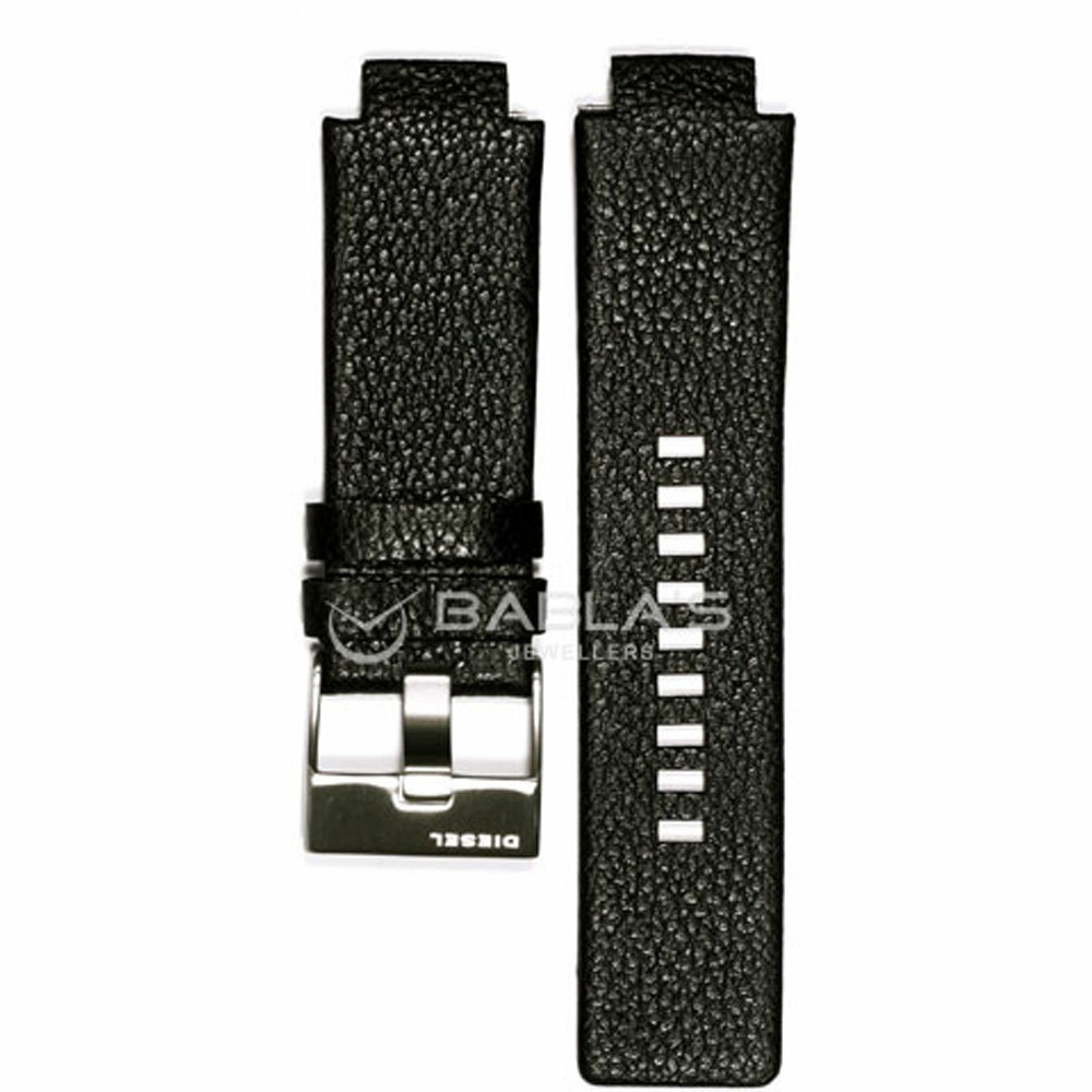 Genuine Diesel Watch Replacement Strap for DZ1091 Black Leather With