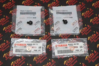Cylinder drain plug bolts + washers GENUINE Yamaha Banshee OEM Factory stock