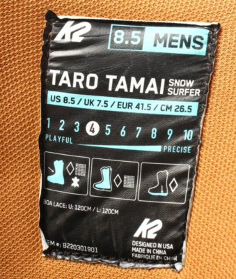 K2 Taro Tamai Snowsurfer Leather Snowboard Boot-2025-Men's. Brown