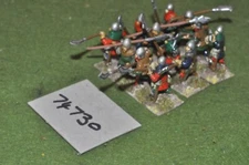 25mm medieval / english - halberd 12 figs - inf (74730)
