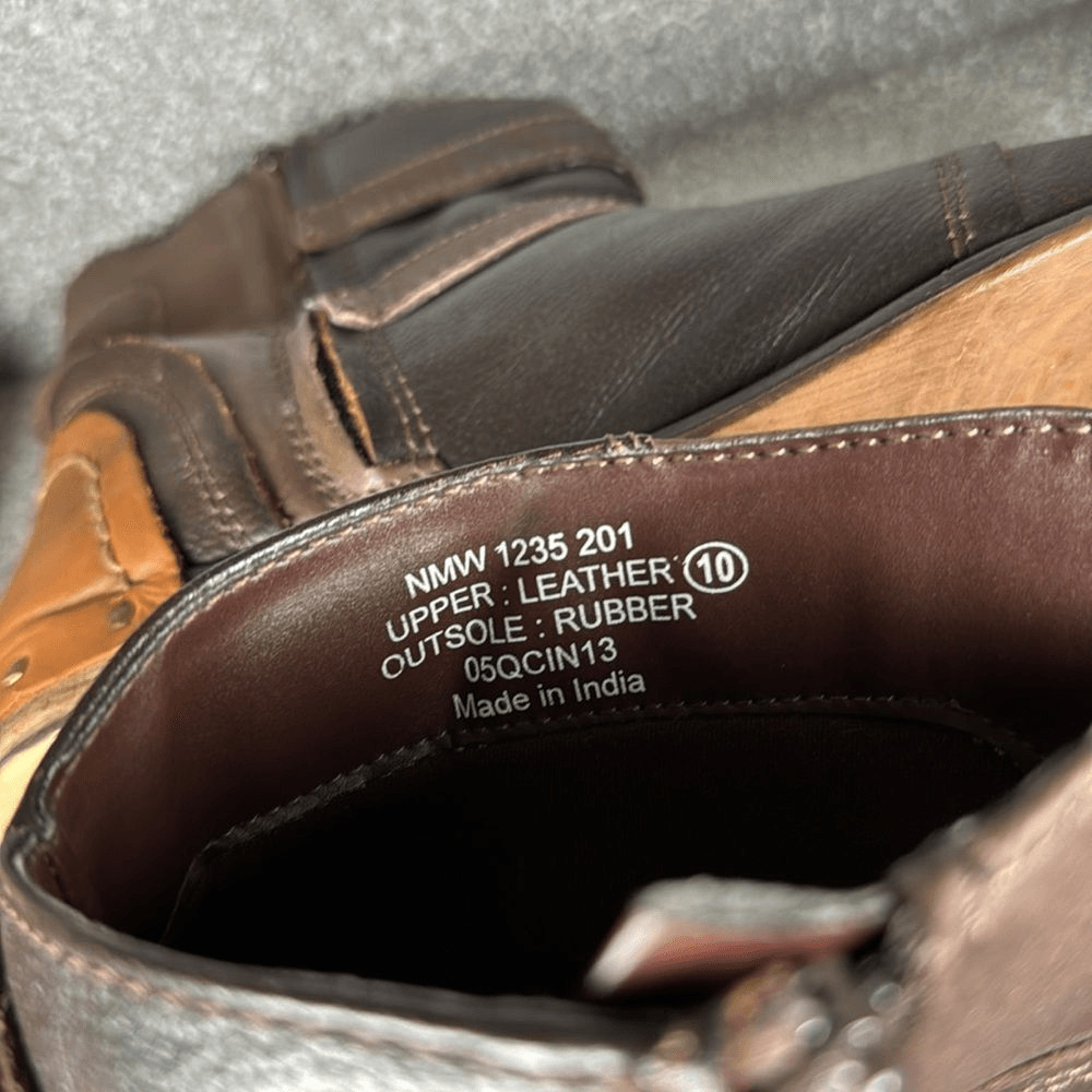 Naughty Monkey Leather Tricolored Patchwork Ankle… - image 8