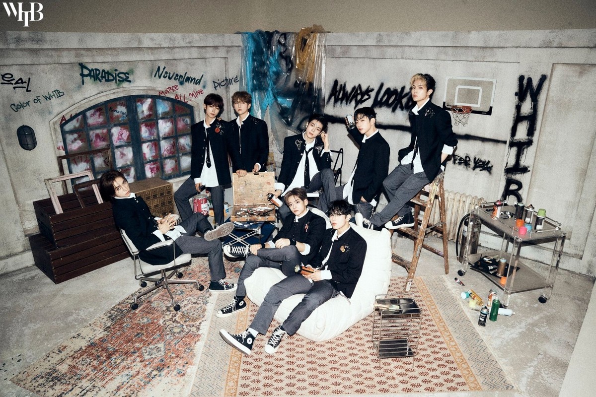 K-POP WHIB 1st Single Album [Cut-Out] UnColor Ver. CD+80p P.Book+P