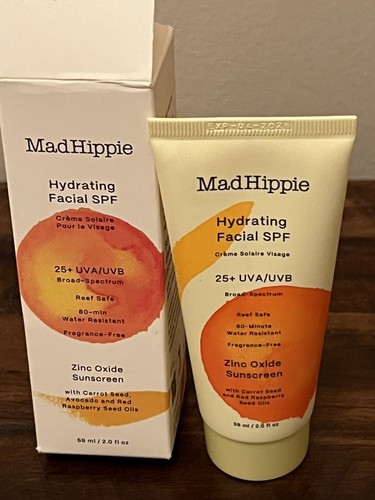 Mad Hippie feuchtigkeitsspendende Gesichtsbehandlung LSF 25 UVA/UVB Breitspektrum, 2 Fl. oz Exp. 04/2026