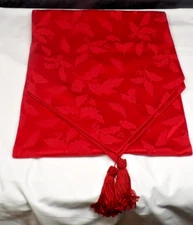 Red Holly Berry Design 13 1/2" x 72" Christmas Holiday Table Runner