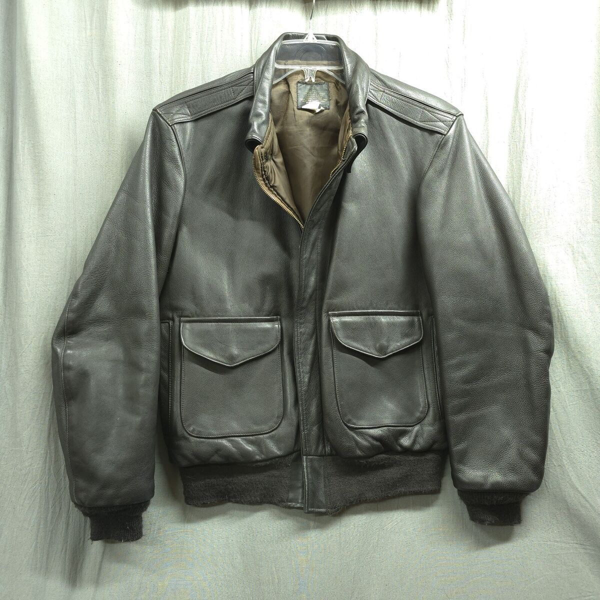 Vintage USA Made A2 Bomber Jacket 40 Brown USAF Spiewak Vintage USA Made A2 Bomber Jacket 40 Brown USAF Spiewak