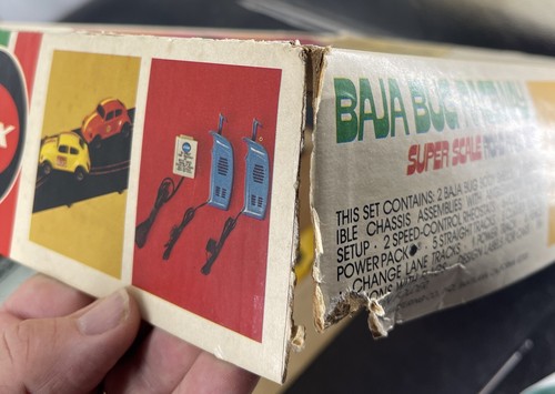 COX Baja Bug Raceway Super Scale Road RACE SET Boxed Real Nice Condition Vintage - Picture 5 of 24