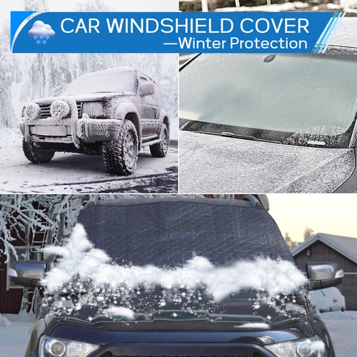 Black Outdoor Waterproof Snow Cover Sunshade Guard Cover For Ford Ranger 2012-22 - Picture 9 of 12