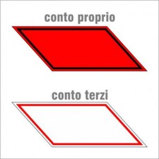 Kit contrassegni riflettenti adesivi camion trasporto cose conto terzi / proprio