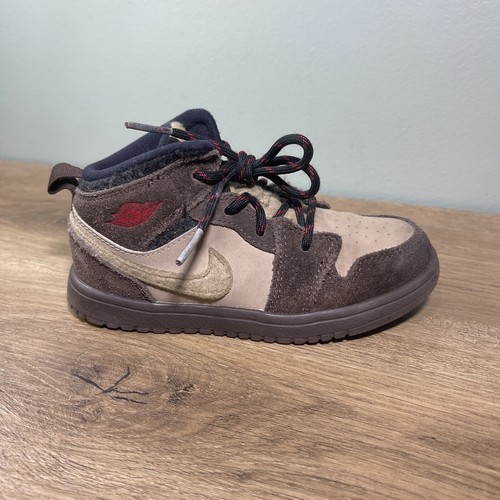 Air Jordan 1 MID PREM BG Baroque Brown 
