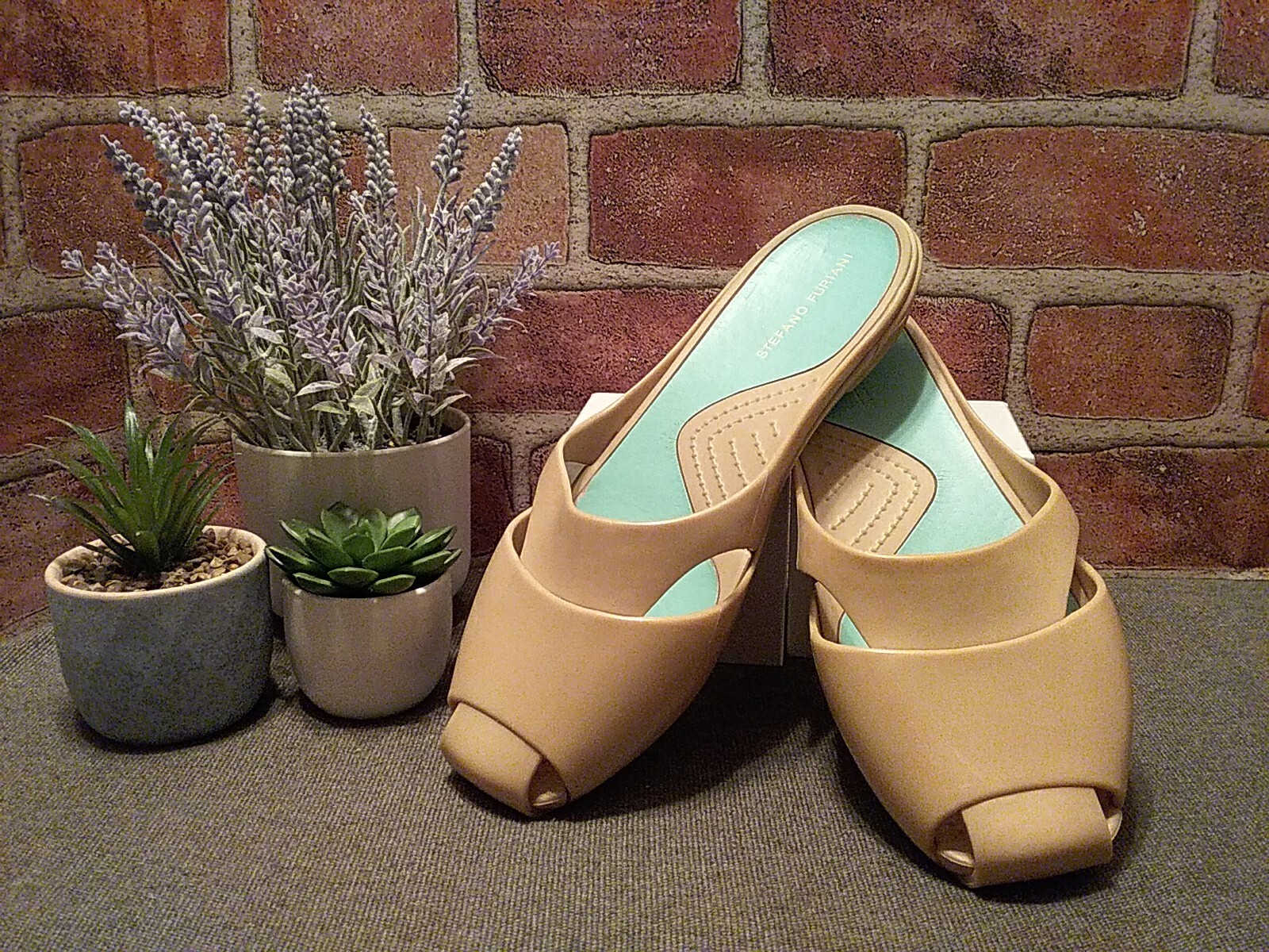 PANTOFOLA D’ORO Ballerine Stefano Furiani disegnate da CROCS in Italia slip on scivoli oro taglia 7