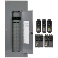 200 Amp 40-Space 80-Circuit Indoor Main Breaker Panel Box with Cover Electrical