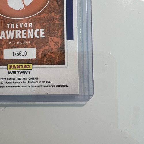 2021 Panini Incoming Class Trevor Lawrence RC Clemson Jaguars 1/6610 RARE 🔥🧯 - Picture 12 of 19