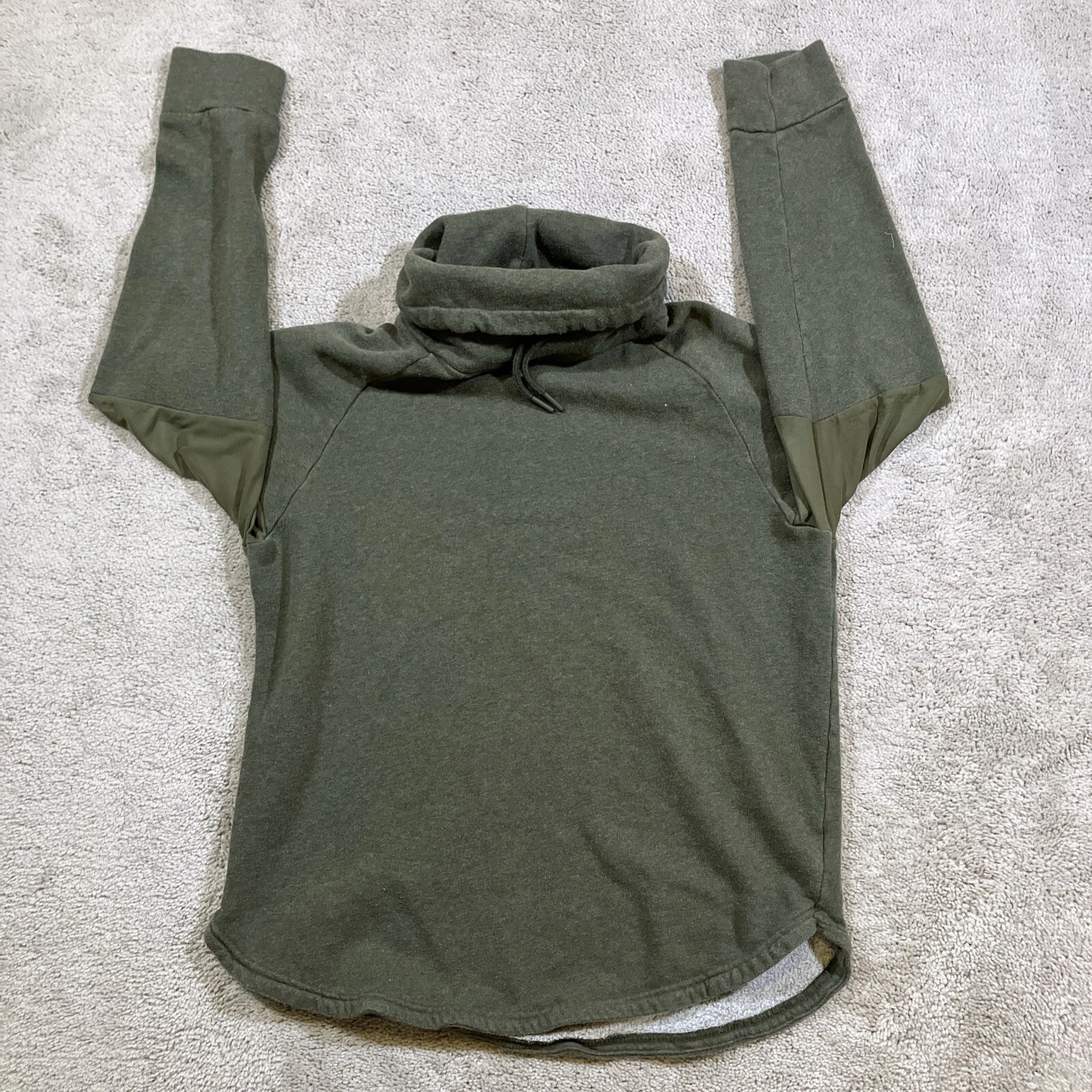 gymshark cowl neck military pullover vented knit sweatshirt