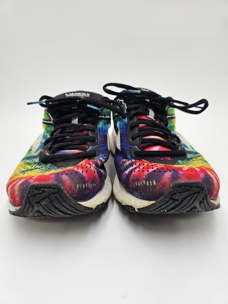 Brooks Launch Rainbow Multicolor Tie Dye Running Shoes Sneakers
