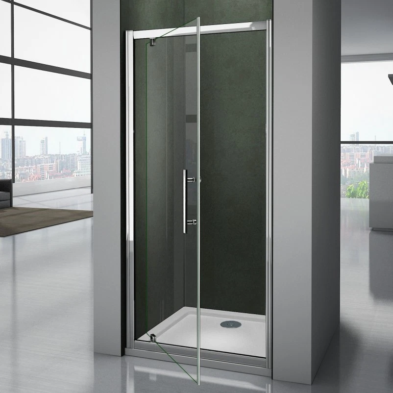 Pivot Shower Door Hinge Shower Screen Panel 700/760/800/900/1000mm Safety Glass - Image 2 of 4