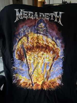 Megadeth Atomic Destruction Tour Shirt Size L Rock Metal