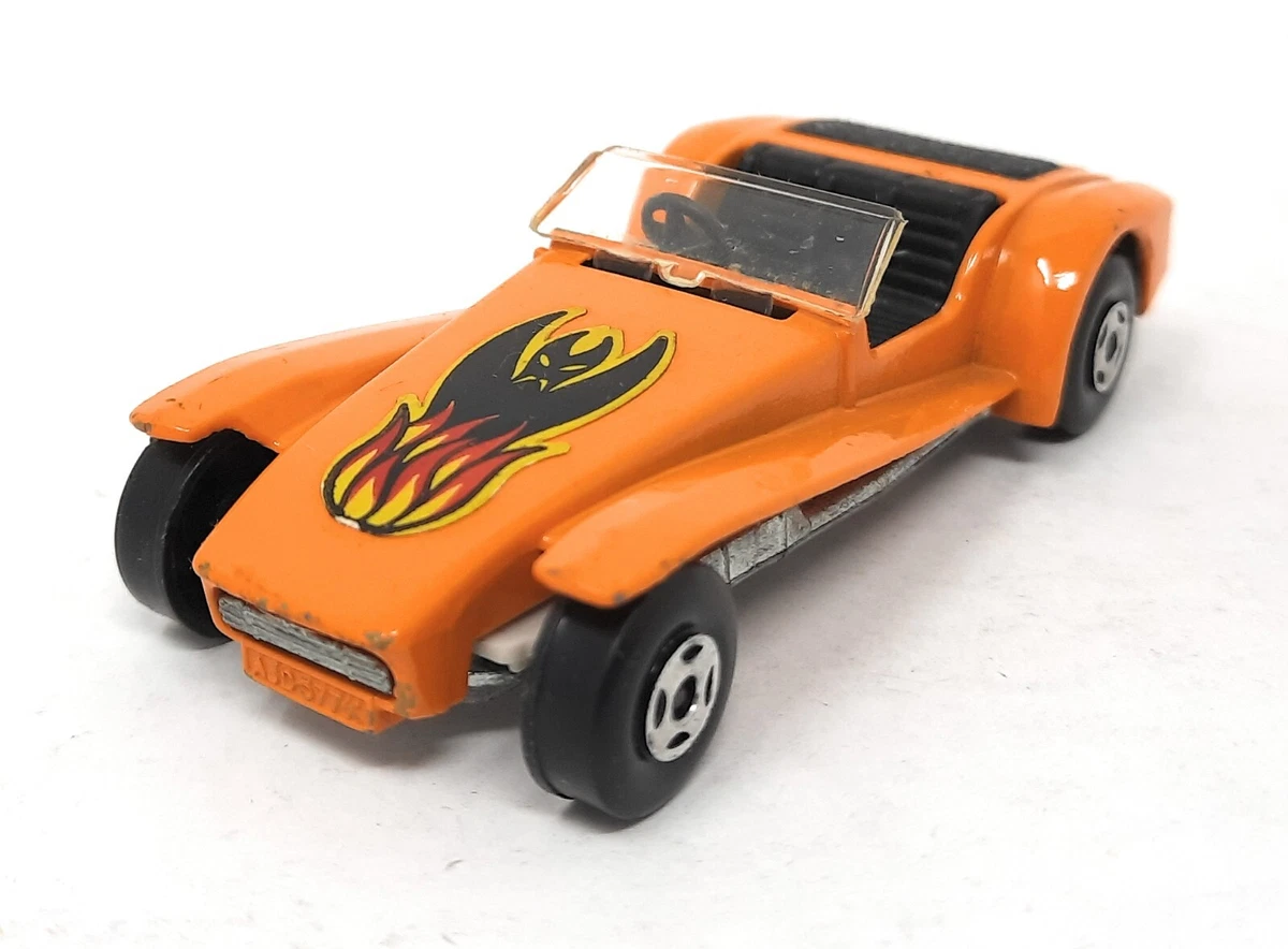 Matchbox Superfast 60 Lotus Super Seven. orange flame label