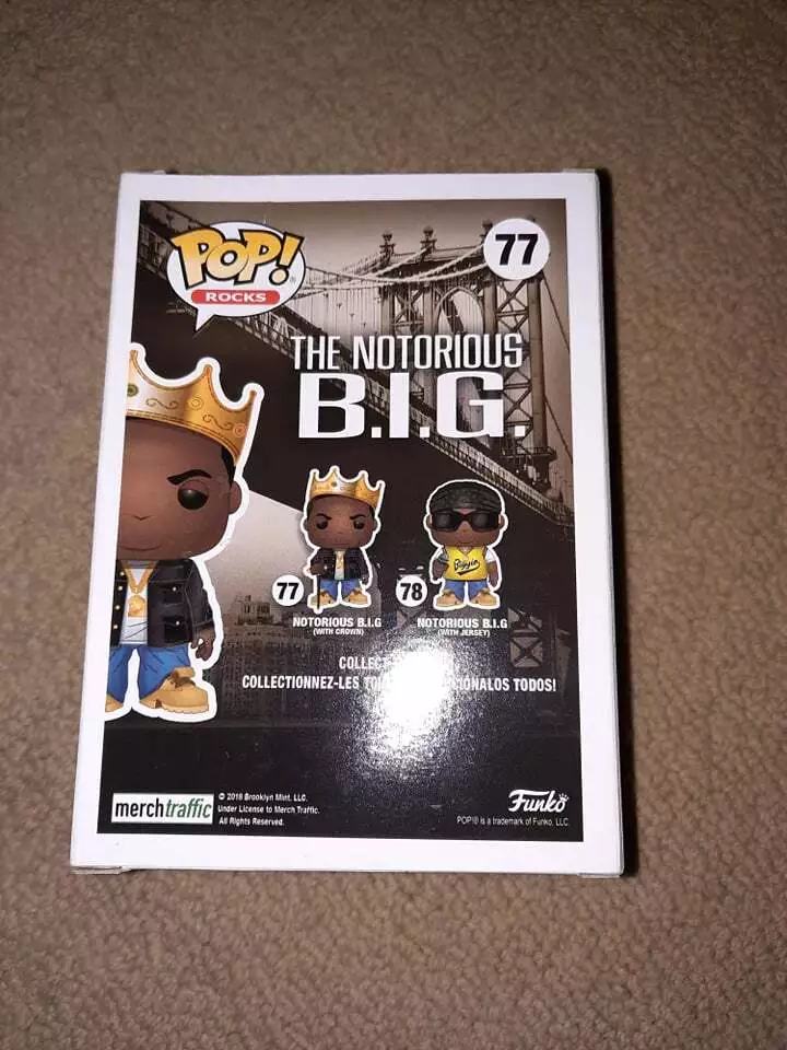  Funko Pop! Rocks: Biggie - Notorious B.I.G, Multicolor (45430)  : Funko: Toys & Games