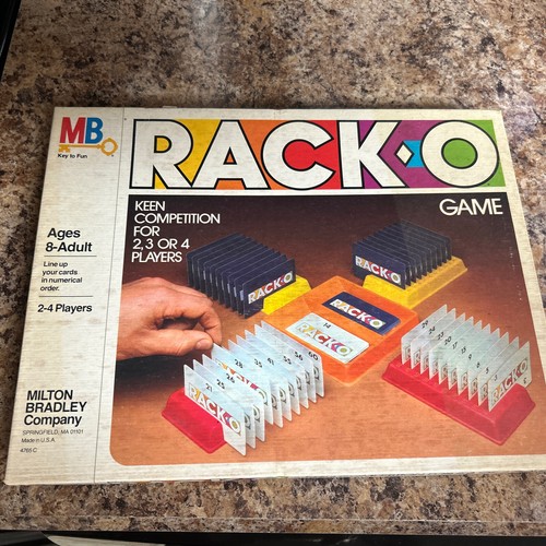 Vintage Milton Bradley 1980 RackO Card Game Complete EUC eBay