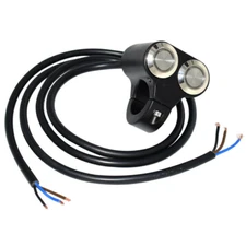 12V 22mm 7/8'' Motorcycle Handlebar Headlight Fog Spot Light Dual on off Switch