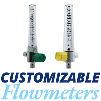 Refurbished - CUSTOMIZABLE - Air or Oxygen Flowmeter