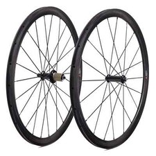 Carbon Straight Pull Carbon Road Racing Bicycle Wheels 38x25mm U Shape Tubuless