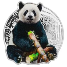 2022 1 oz Silver Giant Panda - Gentle Giants Solomon Islands $2 Coin .9999 Fine