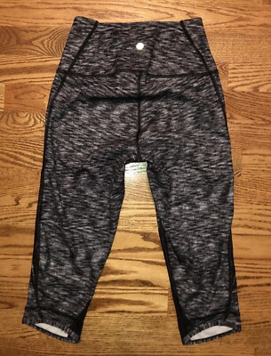 LULULEMON Train Times BLACK WHITE Mesh 