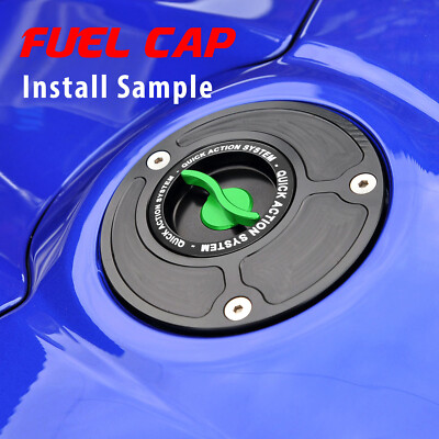 Ｏ Quick Lock Green Fuel Tank Cap C-CAP For Kawasaki ZX-6R