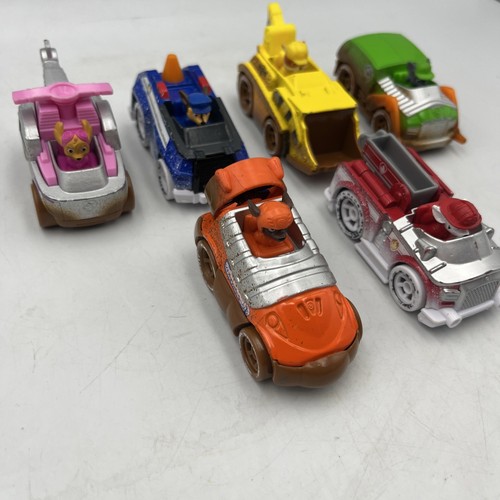 6x Paw Patrol Cars Rocky, Chase, Marshall, Rubble, Zuma, Skye #286 - Picture 2 of 4