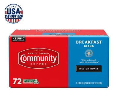 Community Coffee Breakfast Blend Medium Roast Single Serve, 72 ct.
