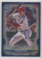 2020 Topps Gypsy Queen Box Topper Chrome Indigo Refractor 54/150 Trea Turner 8k4