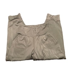 Black Athletic Dance Active Yoga Spandex Pants Small Stretch 21 in w/ Pockets