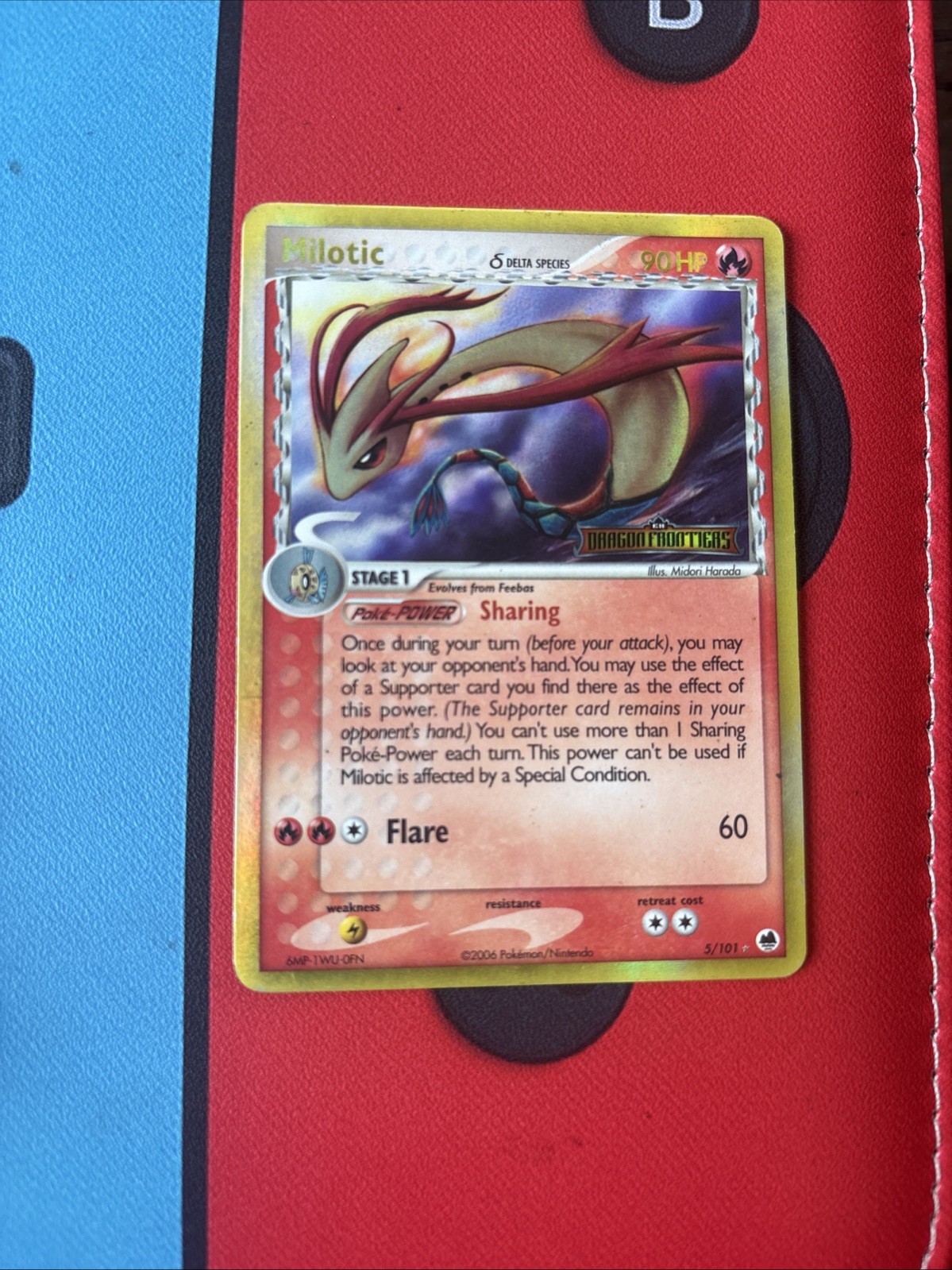Milotic (Delta Species) 5/101 Dragon Frontiers Reverse Holo