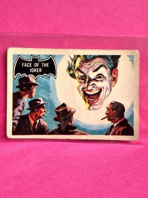 1966 A & BC Batman #8 FACE OF THE JOKER / JOKER Rookie RC Rare Fan Club Back