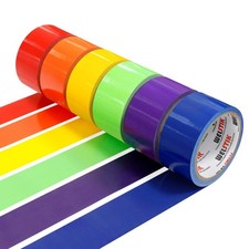 WELSTIK 6 rotolo colorati Nastro adesivo telato 50 mm x 9,14 m resistenti fl