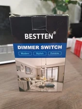 BESTTEN Slim Dimmer Light Switch SINGLE-POLE/3-WAY, White, 120V