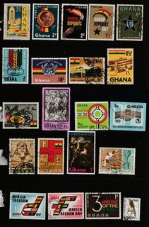 Ghana Stamps Small collection used