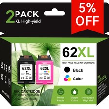  62XL Black 62XL Color Ink Cartridges For HP 62 Envy 7640 5540 5640 5660 5740