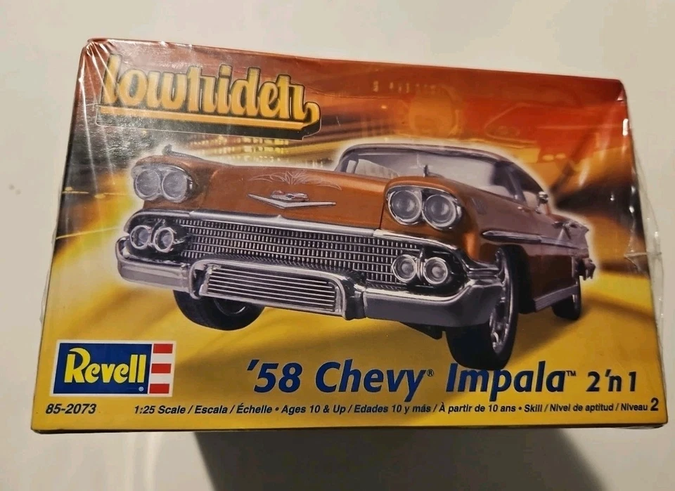 1958 Chevy Impala NEW! 2-in-1 Kit!1/25 Revell Kit # 85-2073 2007 Classic/Low!! - Image 4 of 4